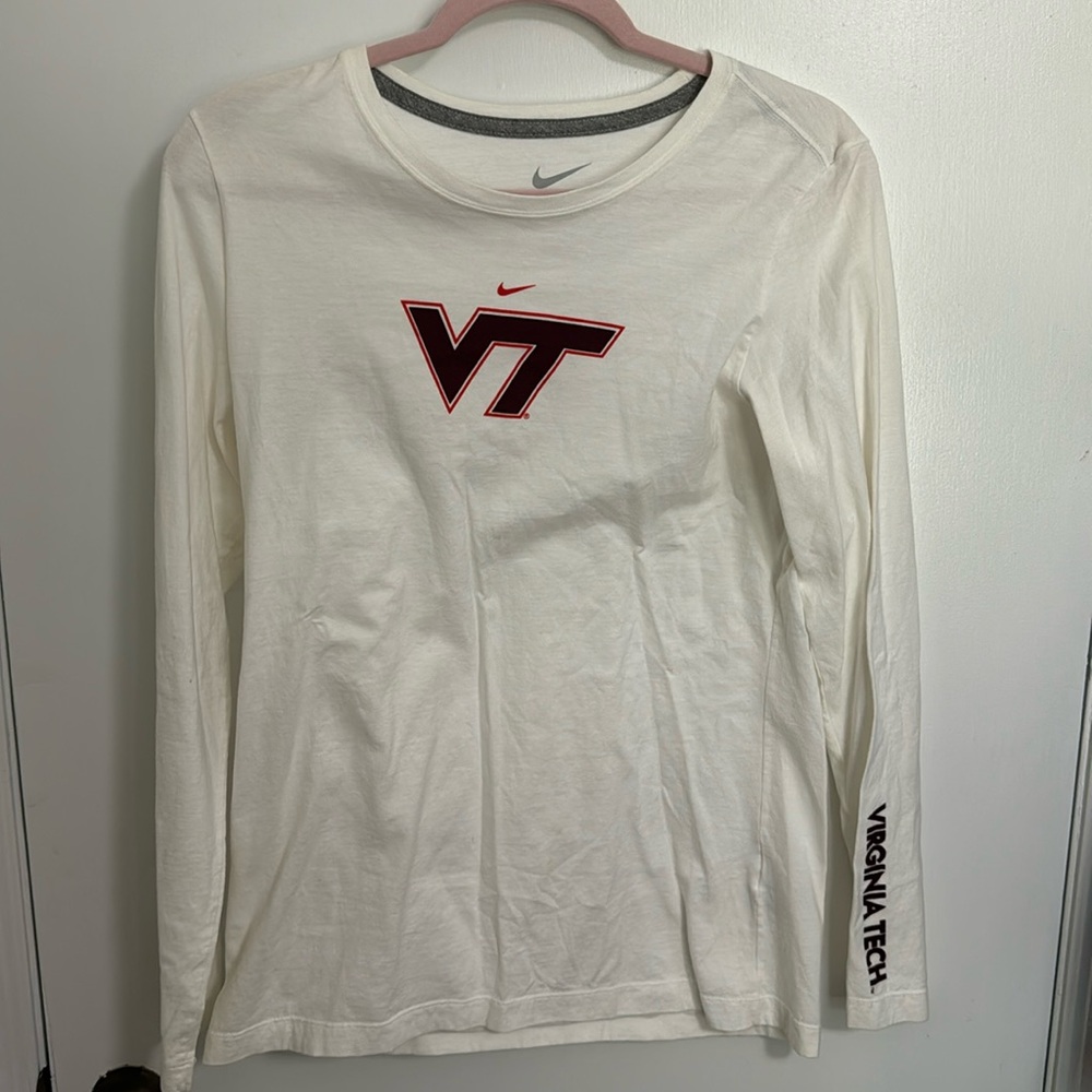 Virginia Tech long sleeve slim fit Nike made in Mexico extra large